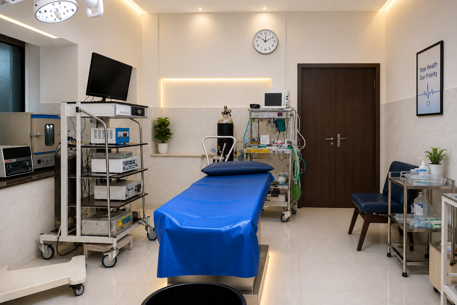 Dharohar Hospital departments wall